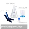 Lab Vacuum Filtration Apparatus Filter Flask to Filter Solutions Oils,and More 1000mL Filter Flask and 300mL Graduated Funnel