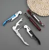 Stainless Steel Cork Screw Corkscrew Candy Color MultiFunction Wine Bottle Cap Opener Double Hinge Waiters Corkscrew Wine Opener 6718271