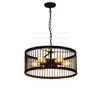 Nordic Black Iron Pendant Lampor Metalllampa Balkonglampor Järn Industriell Air Restaurant Bar Hängsmycke Ljus Myy