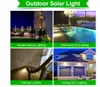 3 modes LED Solar Light Outdoor Lampe solaire PIR Capteur de mouvement Muroir Lumière étanche à énergie solaire pour la décoration de jardin4420914