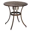 Gratis verzending Groothandel Hot sales aluminium outdoor 3-delige patio bistro set van tafel en stoelen met ijs emmer