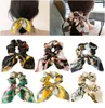 Mousseline de soie nœud papillon bandes de cheveux élastiques pour femmes filles perle chouchous bandeau cravates élastique pour queue de cheval accessoires de cheveux