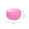 10g Empty Refillable Macaroon Cream Jar Travel Plastic Cosmetic Sample Containers with Screw Cap Makeup Lip Balm Eye Shadow Box WB2407