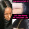 Transparent mänskligt hår Wigswhole HD Full Swiss Lace Human018397168