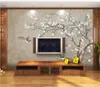 wallpaper for walls 3 d for living room flower and bird figure TV background wall background painting