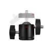 Mini Top Kafa Tripod Kafaları 1/4 "BallHead Vida Konu Baz Dağı Kamera Tripod Monopod DSLR Kamera Kamera için Adaptörü Standı
