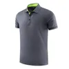 Running Tshirts Turndown Collar Mens Golf Shirts Training Quick Dry Short Sleeve Tennis Badminton Tee Fitness Shirt Male1744477
