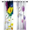 Flowers Print Blackout Curtains For Living Room Bedroom 3D Curtain Window Modern Home Decor KTV Hotel Drapes