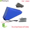 No taxes ebike Battery 72V 20Ah Triangle lithium battery for 72v 3500/3000w ebike conversion kits+ BMS+bag +4A charger