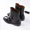 Hot Sale-New Womens Knight Ankle Motorcycle Low Heels Shoes Black Boots