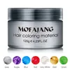 Mofajang Hair Wax Coloring 120g hair styling Mofajang Pomade Strong style restoring Pomade wax big skeleton slicked 8 colors Hair Cream