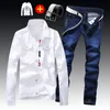 2024 Diseñador Sport Swear Mens Diseñador Tira de pistas Sports Pantalones Moda Fashion Autumn Soodie Jacket Denim Chophing