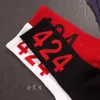 424 Embroidered Socks Mens Brand Designer Hip Hop Streetwear Socks Knitted Cotton Male Female Long Socks