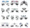 Rhinestone Festival Face Jewels Adesivo Fake Tattoo Stickers Body Glitter Tattoos Gems Flash for Music Festival Party Makeup XB13046095
