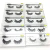 Ciglia 3D con ciglia false estension per ciglia finte lunghe naturali con ciglia portatili spazzola con fagotti di visone 3D spessi eyelashes Eye8582665