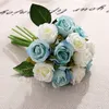 Hot 10 Estilo Artificial Rosas Flor Centerpieces Vestido Noiva Flores Decorativas Simulação 1Lot / 12pcs Homeware T2I5489