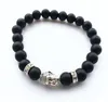 Bracelets pour hommes bijoux de luxe femmes bracelet en perles de pierre mate éléphant tête de léopard tête de lion tête de hibou tortue lave bracelets porte-bonheur GB1677