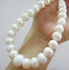 送料無料ホット販売12-14mm天然淡水白真珠のネックレス14kゴールドブローチ