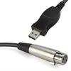 60pcs USB Male to XLR Female Microphone Cable 3M adapter Audio Extension Cable Black