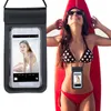 PU teléfono móvil bolsa impermeable transparente tpu pantalla táctil al aire libre natación buceo teléfono móvil cubierta impermeable