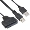 100PCS USB till SATA Adapter Kabel USB 2.0 till 2,5 tums hårddisk Hårddisk för skrivbordet Laptop PC HDD