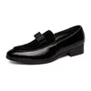 Heren slip op casual zwarte formele kantoorschoenen Populaire heren luxe schoenen Comfortabele herenkleding schoenen Bruiloft