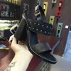 Hot Sale-inclinação com a versão do confortável moda selvagem áspera diamante com salto alto alto alto heels35-41