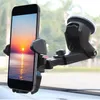 360 ° Rotações Adjustable Car Holder Suporte Ventosa do pára-brisa suporte de montagem móvel celular Smart Phones por menos de 6 polegadas