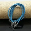 3MM Handmade DIY Woven Twist Bracelet PU Woven Leather Rope Bracelet Fashion Jewelry DIY For Women & Men GB1587