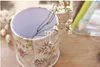 Thee Tin Flower Pot Candy Pot Tea Container Vintage Bloem Serie Theedoos Bruiloft Decoraties