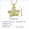 Mens Hip Hop Necklace Gold Silver Fashion Jewelry Twisted Rope Chain Personality English Alphabet Letter 30 Billon Gang Pendant Necklaces