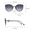 Luxury- High quality new women's polarized sunglasses Women's fashion frameless UV protection sunglasses Trendy street shot glasses 0292