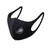 Ice Silk Face Mask com esponja de válvula respirável Proteger máscara de boca A respiração Válvula de respiração Filtro Unisex Washable Poeira Máscaras