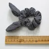 Stripe Big Long Bow Hair Bands Ponytail Holder Rubber Rope Decoration Bunny Ears big intestine Hair circle T9I00241