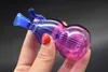 Beautiful Glass Oil Burner Bong for Oil Rigs hand size Water Bongs small oil burner water pipe dab rig bong Ash Catcher Hookah 10mm