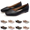 Chaussures nues lager taille 33-43 femmes fille cuir dames noir gris nouvel arrivel travail robe de soirée de mariage plat trente chaussure