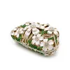 Dgrain Multi Blanc Cristal Diamant Femmes Étui Rigide Soirée Pochette De Mariée Mini Métal Sac À Main et Bourse Minaudière Sac De Mariage C172t