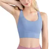 Terug Cross Strappy Naadloze Sportbeha Push Up Yoga Beha Gewatteerde Dames Gym Brasserie Running Fitness Top Workout Sportswear2512577