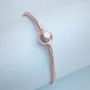 Nuovo braccialetto classico in osso di serpente con fibbia per gioielli Pandora moda elegante catena base in oro rosa decorazioni femminili di alta qualità290K