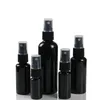 10 20 30 50ML Black Refillable Fine Mist Spray Bottle Perfume Sprayer Bottles Cosmetic Atomizers PET