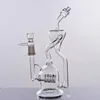 Bongo de vidro bongs água favo de mel disco coador de diâmetro 38 milímetros em linha reta de vidro Tubulação de fumo dab vidro rig