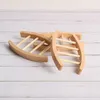 Ladder Shape Soap Box Natural Chinese Cherry Soap Tray Manual Wooden Home Bathroom Supplies Sturdy And Durable Soap Holder LX8618