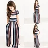 Baby Mädchen Langes Kleid Farbe Gestreifte Tunika Maxi Kleider Kurzarm Prinzessin Kleid Sommer Böhmischen Strand Kleider Kinder Kleidung geschenk heißer C3212