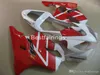 Injektionsform ABS Plastmakare för Honda CBR600 F4I 01 02 03 Vit Röda Fairings CBR600F4I 2001 2002 2003 HW17