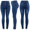 2018 New Arrival Atacado Mulheres Denim Calças Lápis Top Stretch Jeans Cintura Alta Calças Jeans Plus Size ~~