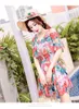 Hot Spring One Piece Swimsuit Female Korean Version Of The New Style Of Thin Dress Style Conservative Floral Plus Size Swimsuit