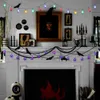 Halloween String Lights 40 LED 15ft Purple Spider Lights for Party Holiday Yard Decorations