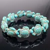 Fashion Style Sea Turtle Beads Bracelets For Women Men Classic Natural Stone Elastic Friendship Bracelet Beach Jewelry