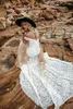 Sexy Mermaid Rita Vinieris Wedding Dresses Off Shoulder Short Sleeve Applique Split Wedding Gown Sweep Train Custom robe de mariée