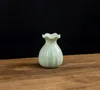 Mini ceramika wazon suche wazony kwiatowe dekoracja domu biały niebieski ceramiczny garnko kwiaty koszyków nordyckie dekoracje